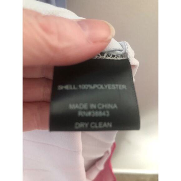 Sam Edelman Satin Pleated Dress Womens Large Ombre Missing Belt - Picture 9 of 10